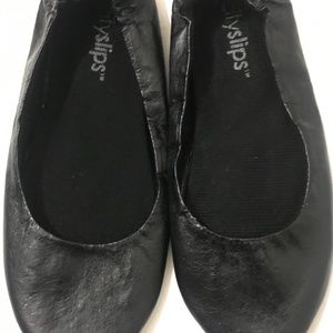 City Slips Folding Ballet Flats M 7-8 1/2